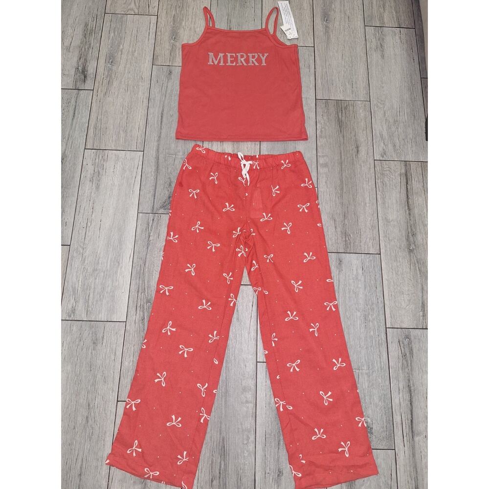 Girls 2-Piece Christmas Pajama Set size 14